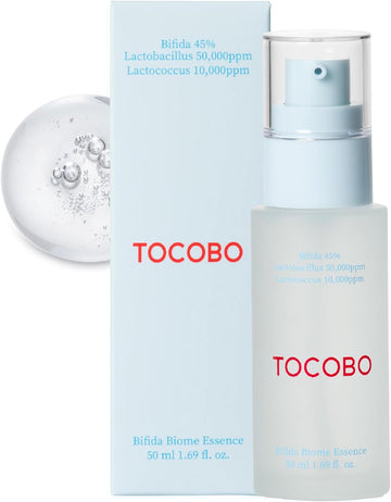 [TOCOBO] Bifida Biome Essence 1.69Fl Oz, 50ml, All in one, Skin Repair Serum, Korean Skin Care, Skin Barrier Essence, Natural Ingredients, Vegan Essence, Cruelty Free, Korean Vegan Essence