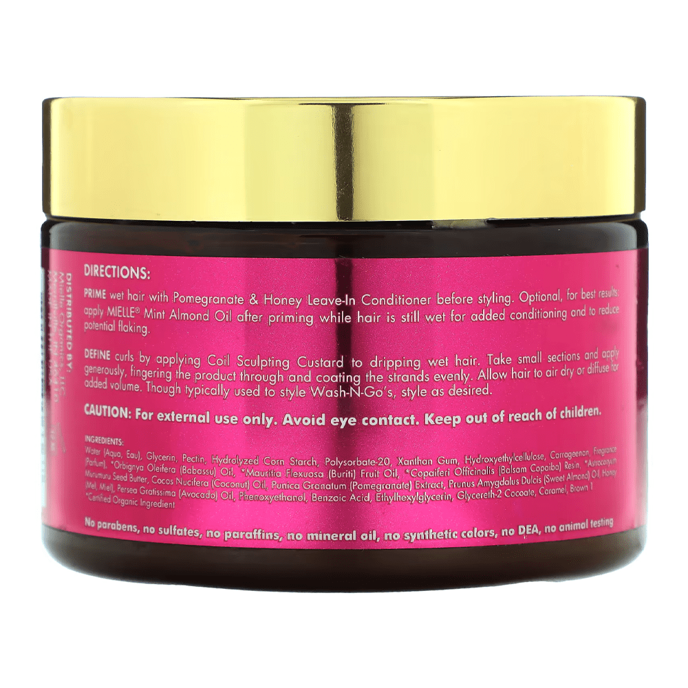 كريمة النعناع المنعشة من Mielle Organics بنكهة الرمان والعسل - 340 جرام