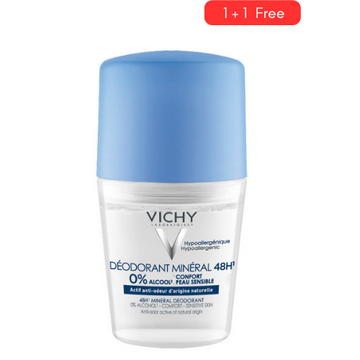 VICHY DEODORANT BILLE 48H MINERAL - Set of 2x50ml