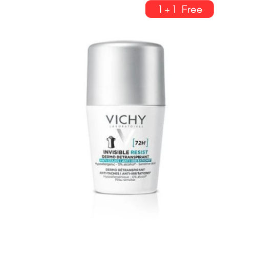 Vichy Déodorant Invisible Resist Dermo Détranspirant 72h Roll-On 50 ml