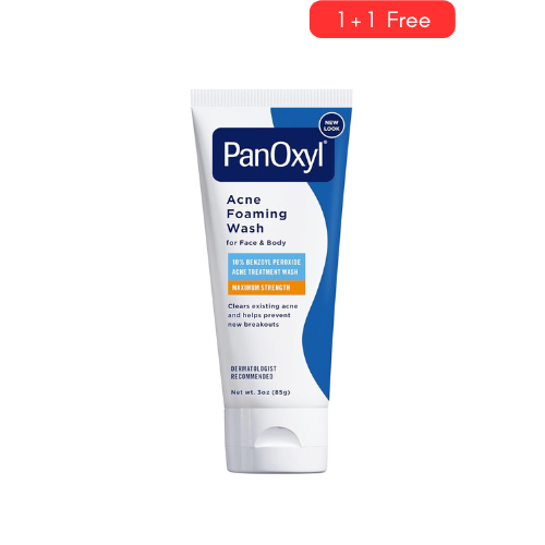 PanOxyl Acne Foaming Wash Benzoyl Peroxide 10% Maximum Strength Antimicrobial, 5.5 Oz, Package may vary