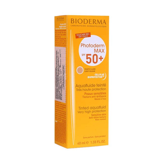 Bioderma Photoderm Max SPF 50+ Tinted Aquafluid Light Color Sunscreen