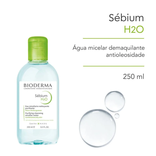 Bioderma Sebium H2O Makeup Remover For Oily & Combination Skin - 250 ml