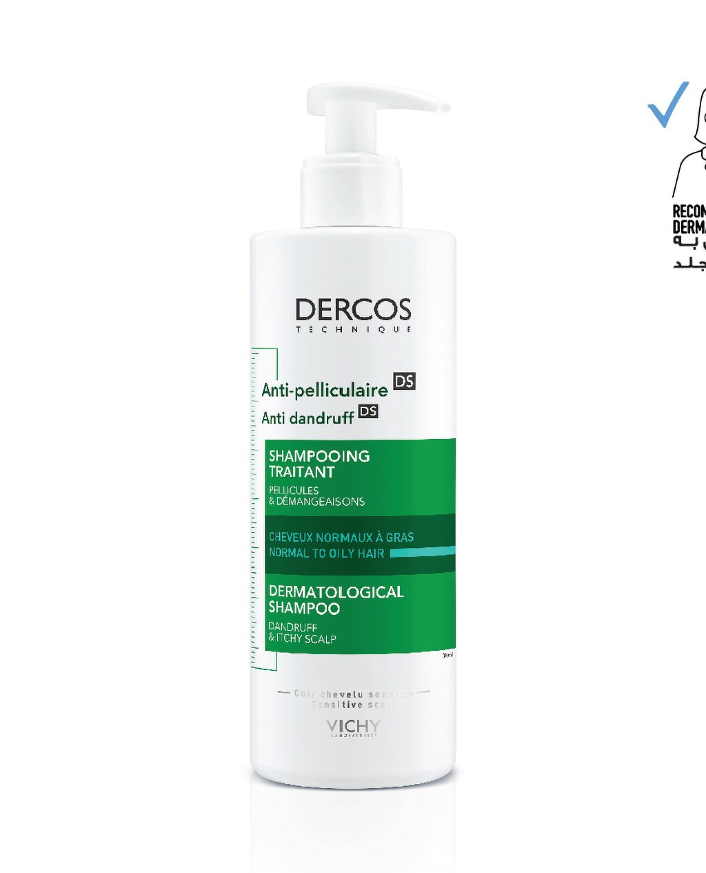 Vichy Dercos Anti Dandruff Shampoo For Normal To Oily Hair 400ml