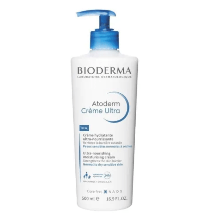 Bioderma Atoderm Crème Ultra-Nourishing Cream for Normal to Sensitive Dry Skin, 500ml